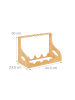 relaxdays Weinregal in Natur - (B)44,5 x (H)30 x (T)23,5 cm