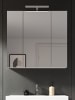 Inn.Furn Spiegelschrank weiß 80 x 77 cm, Badschrank 3-türig