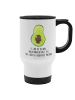 Mr. & Mrs. Panda Isolier-Kaffeebecher Avocado Kern mit Spruch in Weiß