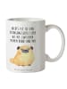 Mr. & Mrs. Panda Mug Mops mit Spruch in Weiß