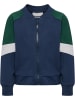 Hummel Kinder Trainingsjacke "Mini Loose Block Zip Jacket" in Blau