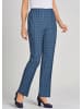 GOLDNER Kurzgröße:  Karoschlupfhose Re-fresh Karoschlupfhose in blau