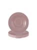 Seltmann Weiden 6er Set Untertassen Beat Color Glaze ø 13,7 cm in Altrosa