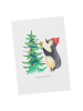Mr. & Mrs. Panda Wanddeko Pinguin Weihnachtsbaum ohne Spruch in Weiß