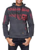 Rusty Neal Streetwear "FLYING SKULL" Sweater in Anthrazit