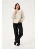 Kaffe Strickpullover KAellery Loose fit in Feather Grey/ Chalk Structure
