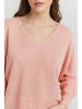 Oxmo V-Ausschnitt-Pullover OXKatla in Rosa