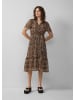 QS Kleid kurz in Schwarz-mehrfarbig