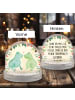 Mr. & Mrs. Panda Weihnachts Schneekugel Frosch Liebe mit Spruch in Naturpapier