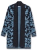 sheego Longstrickjacke in tiefblau-gemustert