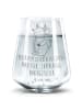 Mr. & Mrs. Panda Glas Stier Astrologie mit Spruch in Transparent