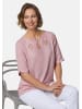 GOLDNER Bluse Feminine Bluse mit aufregender Ausschnittlösung in rosenquarz