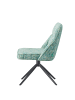 DUBI Möbel 2er-Set: Drehstuhl MIRELA in Türkis - (B)49 x (H)84 x  (T)62 cm