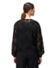 Zero  Chiffonbluse mit Blumenmuster in Black Beauty