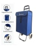Cheffinger 45 L Einkauf Trolley Einkaufswagen - 92 x 38 x 34cm in Blau