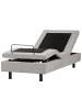 Beliani Einzelbett DUKE II in Grau/Schwarz - (W) 80 x (H) 37 x (L) 200 cm