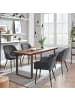 SONGMICS 6er-Set: Esszimmerstuhl in Grau - (B)60 x (H)85 x (T)62.5 cm