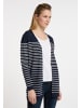 DreiMaster Damen Cardigan in Marine Wollweiss