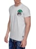 Rusty Neal Rundhals Biker T-Shirt in Grau