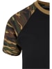 Urban Classics T-Shirts in blk/woodcamo