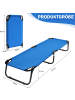 COSTWAY Campingbett bis 150 kg belastbar in Blau