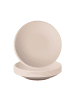Villeroy & Boch 6er Set Schalen flach NewMoon in ø 25 cm in beige