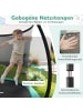 COSTWAY Ø366cm Trampolin Outdoor mit Leiter 3+ Jahre in Grün