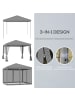 Outsunny Pavillon,295cm x 295cm x 260cm,mehrfarbig
