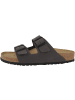 Birkenstock Sandale Arizona Birko-Flor Nubuk normal in dunkelgrau