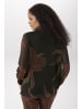 Aniston SELECTED Schlupfbluse in schwarz-kupfer-braun-oliv