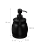 relaxdays Seifenspender in Schwarz - 390 ml