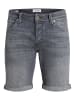 Jack & Jones Knielange Jeans Shorts JJIRICK JJFOX in Grau