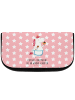 Mr. & Mrs. Panda Kosmetiktasche Einhorn Küche mit Spruch in Rot Pastell