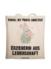 Mr. & Mrs. Panda Tragetasche Erzieherin Leidenschaft mit Spruch in Creme