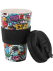 i-Drink RPET-Kaffeebecher mit Silikonverschluss 435 ml Becher Urban