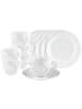 Seltmann Weiden 6er Set Kaffeetassen mit Untertassen Trio Highline 230 ml in weiß-grau