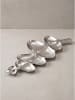 Dekoschale organisch, lackiertes Aluminium, handgefertigt, Modern in Silber