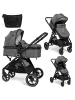 BeBelissimo 3 in 1 Kinderwagen Set Kombikinderwagen - Nicea in  Grau