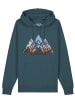 wat? Apparel Sweatshirt Geometric Landscape in Petrol