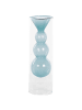 Beliani Blumenvase KALOCHI in Transparent/Blau - (W) 7 x (H) 27 x (L) 7 cm