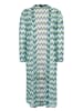 More & More Longjerseyjacke in zickzack jersey light skyblue and green