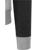 Urban Classics Urban Classics Herren 3- Tone Sweat Zip Hoody in black/grey/charcoal