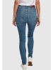 Urban Classics Urban Classics Damen Ladies High Waist Slim Jeans in mid stone wash