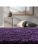 KADIMA DESIGN Teppich Hochflor Shaggy Waschbar Einfarbig SALZACH Strapazierfähig in Violett