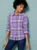 Sieh an! Karo-Bluse in lila-lavendel-kariert