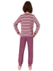 NORMANN Frottee Pyjama Schlafanzug langarm Bündchen - 50664 in beere