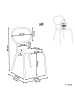 Beliani 8er-Set Gartenstuhl PRATELLO in /Beige/Schwarz