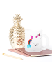 Mr. & Mrs. Panda Glas Einhorn Pupsen ohne Spruch in Transparent