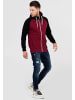 behype Sweatjacke HENRAY in Weinrot