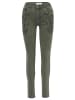 KOROSHI LANGE JEANS SCHMALE HOSE in VERDE OSCURO / DUNKELGRÜN